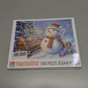 Christmas Snowman 1000 Piece Jigsaw Puzzles for Adults Winter Snow Xmas Landscape Jigsaw Puzzle for Challenging Family Activity Game Winter Snow Artwork Puzzle for Home Decor Gifts 20x27 Inches