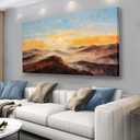 Belmrxne Landscape Wall Art Wall Decor Modern Minimalist Canvas Painting for Living Room Bedroom Dining Room Office Home Decor 24 x 47