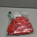 Lilosy Sexy Floral Lace Up Corset Garter Lingerie Set (Medium, Red)