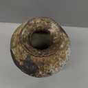 Rusty Ceramic Vase, Pottery Farmhouse Flower Vase for Centerpieces, Wabi Sabi Decorative Vase for Table, Living Room, Bedroom, Bathroom