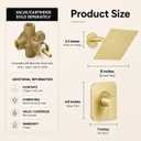 Compatible with Moen Posi-Temp Valve Shower Trim Kit,Replacement for 2510, 2520, 2570, 2590 Valve Shower Faucet Set,Brushed Gold (Valve and Cartridge Not Included)