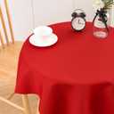 2 Pack Small Square Table Cloth 36X36 Inch Red Washable Fabric Tablecloth Polyester Solid Table Cover for Night Stand End Table Side Table Outdoor Indoor