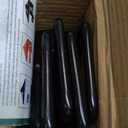 Eurmax USA Trampoline Stakes Heavy Duty Trampoline Parts Corkscrew Shape Steel Stakes Anchor Kit with T Hook for Trampolines -Set of 4 Bonus 4 Strong Belt,Black