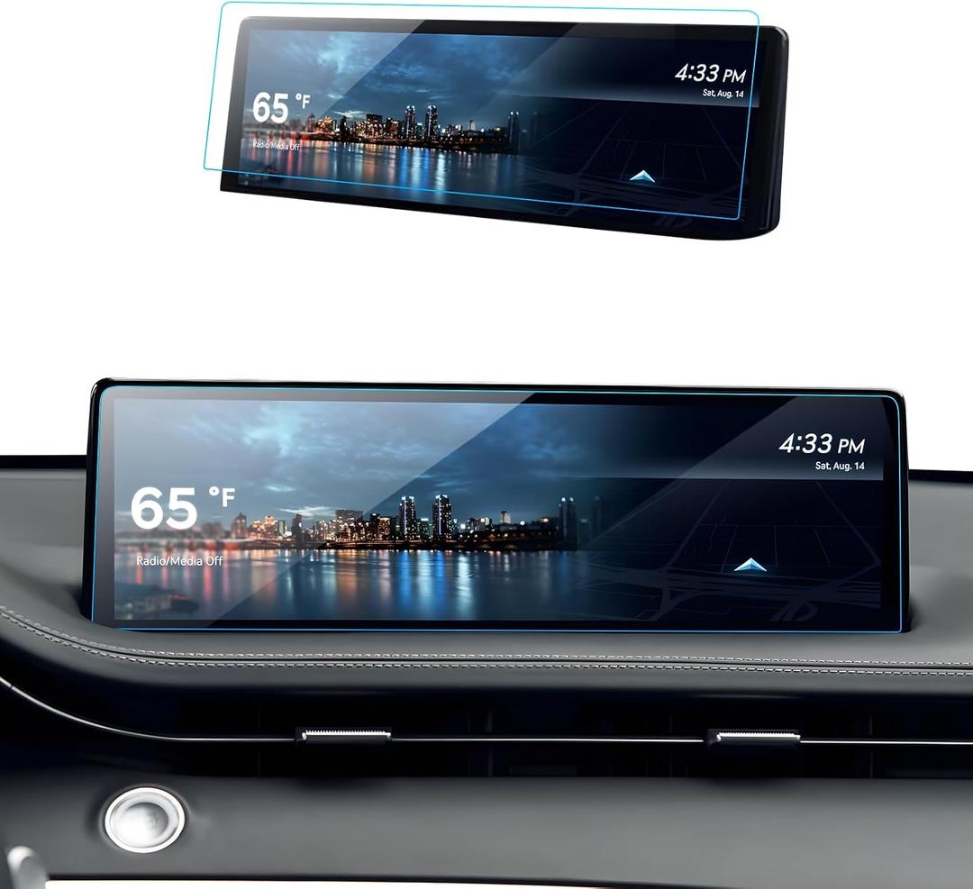 Car Screen Protector for 2022 2023 2024 2025 Genesis GV70 (2.5T, 3.5T) Accessories Navigation Touchscreen Protector Film Tempered Glass HD Clear 14.5''