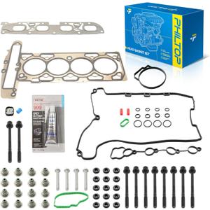 PHILTOP HS26466PT-1 Head Gasket Set Compatible with 2008-2012 Malibu, 2009-2010 Cobalt Sky, 2008-2010 G6, 2008-2011 HHR, 2008-2010 Vue G5, 2.4L, Engine Cylinder Head Gasket Kit with Bolts - 30PCS