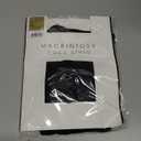 Designer Sheer Pantyhose for Women, Letter Print High Waist Tights with Shaping Control Top, Back Seam Transparent Stockings with Cuban Heel, Sexy Vintage Slimming Nylon Tights