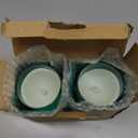 NURADA 3"x6"Flickering Flameless Candles: 3D Wick Acrylic Battery Operated LED Pillar Candles with Remote and Timer for St. Patrick's Day Home Holiday Forest Christmas Party Table Decor - Green