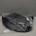 OrganiHaus Large Woven Storage Basket for Blankets and Toys 20" x 13" Inch, Rope Laundry Basket with Handles, Cushions & Pillows Storage Bin, Nursery Hamper, Soft Round Dog Toy Bin - Black (Wide)