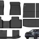 ANBINGO Floor Mats & Backseat Cargo Liner for Outlander 2022-2025, SESELES SE  Launch EditionPlatinum Edition (Excludes PHEV & Sport) All Weather Car Accessories (Velcro Tape Fixed Backseat)