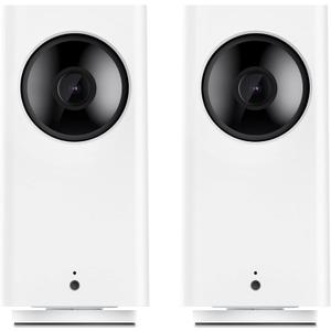 Wyze Cam Pan v2 360 Pet Camera with Phone App PTZ Indoor Smart Security Camera for Dog Cat Baby Elderly Monitoring, 2-Pack