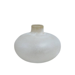 DI SDS HD 5.9x7.8x7.8 INSanded glass Vase ivory