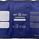 Gel Soft Flexible Ice Pack for Injuries - 1 Pack (Large: 10.5"x14.5") Reusable Hot & Cold Compress for Pain Relief, Freezer Cold Pack for Hip, Shoulder, Knee - Cooling Gel Pad for Swelling, Bruises