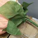 3PCS Large Fake Flowers Realistic Waterproof - Orange Giant 3D Artificial Flower Durable Easy Maintenance Perfect for Home Garden Weddings Events Christmas Graduation Party Decorations