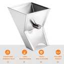 Metal Flour Funnel for KitchenAid Mixer - Stainless Steel Attachment Compatible with KitchenAid 4.5 & 5 Quart Tilt-Head Stand Mixers, Anti-Splash, Easy to Clean