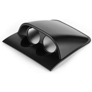 KIMISS 2in Dual Gauge Dash Pod, Dash Gauge Pod Dual Hole Car Meter Mount Holder Bracket Universal Auto Accessory (Black)
