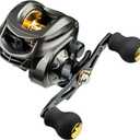 Baitcasting Reel, Fishing Reel, Magnet Braking System, 17.6 LB Max Drag, 7.2:1 and 6.3:1 Gear Ratio