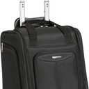 Amazon Basics Underseat Carry-On Luggage with Wheels and Handle, 14" Rolling Travel Bag, Fits Under the Seat, Black