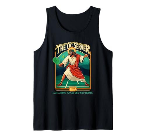 Christian Pickleball Jesus OG Server Religious Player Tank Top L