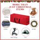 Christmas Tree Storage Bag Box 9FT, 2 Pack Heavy Duty Christmas Tree Bag Container, 600D Oxford Waterproof Xmas Holiday Artificial Tree Bag With Reinforced Handles Dual Zipper For Decorations Ornament