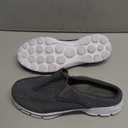 MizHome Men's Open Back Sneaker Clogs Knit Mules Shoes Lightweight Breathable Slippers Size 40