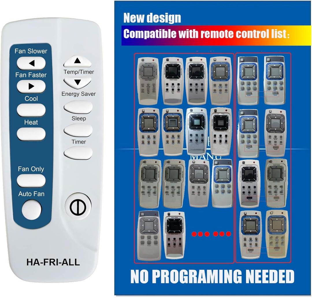 Replacement for Frigidaire Air Conditioner Remote Control Listed in The Picture