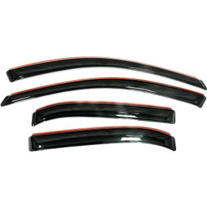 Auto Ventshade [AVS] In-Channel Rain Guards for 2015 - 2022 Chevrolet/GMC Colorado/Canyon Crew Cab | Window Vent Visors, 4 Pcs Smoke | 194995