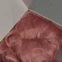 Pink Wig With Bangs Long Wavy Wigs for Women 26 Inch Curly Wavy Wig With Bangs Natural Looking Synthetic Heat Resistant Fiber Wig for Daily Party Use