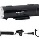 Enlee Bicycle Light Set - Front and Rear LED Headlight with 5 Modes, IP66 Waterproof, Mounting Bracket for Night Safety Riding