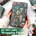 67 wrapping paper, 67 Meme Christmas Gift Wrap, 6 7 wrapping paper, Christmas Meme Wrapping Paper Roll, Unique 6 7 Xmas Festive Wrapping Papers Roll 6 7 Meme Xmas Giftwrap Paper Rolls (Green 19 * 36IN+2 hemp ropes)