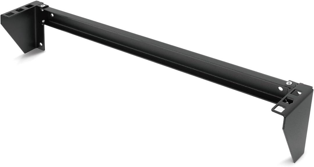 Tecmojo 1U Foldable Vertical Rack and Wall Mountable Patch Panel Bracket for 19" Server and Data Equipment