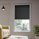 Blinds for Windows, Blackout Blinds with Thermal Insulated, UV Protection Window Shades for Home, Door, Kitchen, Bathroom (68" W x 68" L, Black)