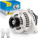 Ezexpreze 11032 New Alternator Compatible for Lexus RX330 V6 3.3L 2004-2006, for Highlander V6 3.3L 2004-2007, for Sienna V6 3.3L 2004-2006,130A High Output Alternator Replaces 104210-4180 104210-4190