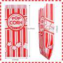 500 Pieces Paper Popcorn Bags, 1 oz Bags Individual Servings for Machine Maker Cart Supplies, Small Mini Pop Corn Bag Bulk Carnival Party