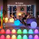 LOFTEK 20-inch LED Large Dimmable Light Ball: RGB 16 Color Changing Glow Ball with Remote Control, Waterproof Floating Pool Lights, Rechargeable for Nursery, Pool, Garden Decor