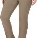 Rekucci Curvy Woman Plus Size Modern Straight Leg Pant w/Tummy Control (22w, Oatmeal)