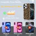 Magnetic Case for iPhone 16 Pro Max,with Screen Protector & Camera Lens Protector,Cute Brown Leopard Print Design for Women Girls Men,Slim Anti Scratch Leopard Case for iPhone 16 Pro Max