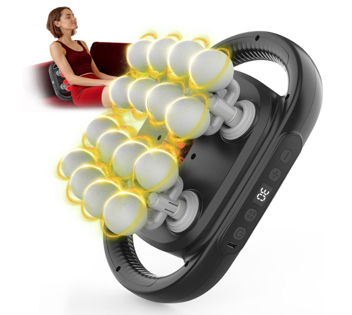 HuixinLine New 16 Head Massage Gun Set, Muscle Relaxation Massage Suitablefor Back Leg and Foot Muscle Relaxation, Deep Tissue Massage Gun,Portable 30SpeedSettings, (with 16 Gray Massage Heads)