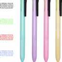 4 x Multicolor Ballpoint Pen 0.7, Multicolor Pen in One, 4-in-1 Colored Pens, 4 Color Retractable Pen in One, Colorful Ink, Ballpoint Gift Pens for Planner Journaling, Valentines Day Gifts