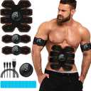 ABS Stimulator Workout Equipment, Ab Machine USB Rechargeable Gear for Abdomen/Arm/Leg, Strength Training Equipment for Men and Women