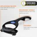 baKblade 2.0 PLUS - Back Shaver for Men (DIY), Ergonomic Handle, Shave Wet or Dry (Extra Blades Included)