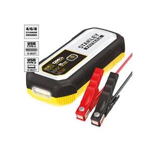 Stanley FatMax 1200A, Lithium Jump Starter with 15 Watt USB-A and USB-C Power, Includes clamps