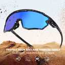 2 x Polarized Glasses Kids Youth Baseball Sunglasses Adult Men Women Cycling Goggles with 3 lenses,Fishing,Ski Golf