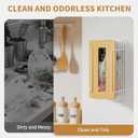 2 Pack Grocery Bag Holder for Plastic Bags - Wall Mount Kitchen Plastic Bag Holders for Grocery Bags - Bag Holder for Kitchen,Under Sink,Pantry and Garage,White