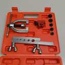 Brake Line Flaring Tool Kit,Single & Double Brake Flare Tool Kit Includes Adapters,Flare Cone,Flares Rod,Tube Cutter,Universal Brakes Line Flares Tools Kits for Cars,SUVs,Trucks