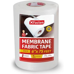 XFasten Waterproofing Membrane Sheet, 6 x 75 Ft Shower Waterproofing Membrane Tape for Underlayment Tile, EPDM Underlayment, Cement Board Tape (White)