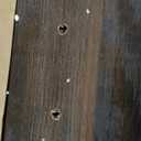 Signature Design by Ashley Drystan Rustic Queen Panel Bed, Sconce LED Lights, USB Ports and Nailheads, Foundation or Box Spring Needed, Dark Brown & Gray