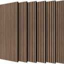 TONOR 6-Pack Wood Slat Panel, Acoustic Panels for Wall, 47.2"x23.6" - 46.41sq.ft. Wooden Soundproof Wall Panels for Interior Decor and Noise Cancelling, for Studio, Home, Bedroom, Office, Walnut