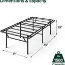 Zinus SmartBase Heavy Duty Mattress Foundation, 18 Inch Metal Platform Bed Frame, No Box Spring Needed, Sturdy Steel Frame, Underbed Storage, Twin