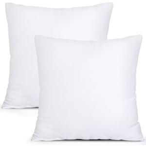 MIULEE Set of 2 Throw Pillow Inserts Premium Pillow Stuffer Square Form for Decorative Cushion Bed Couch Sofa 18x18 Inch