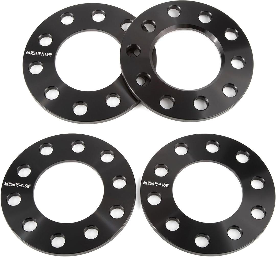 5x4.5 5x4.75 Wheel Spacers,5/16"(8mm) Wheel Spacer Adapters 78.1mm Hub Bore for 1964-2014 Mustang 1991-2011 Ranger 1984-2001 Cherokee 1987-2006 Wrangler 1991-2012 Town Car 1992-2021 Camry